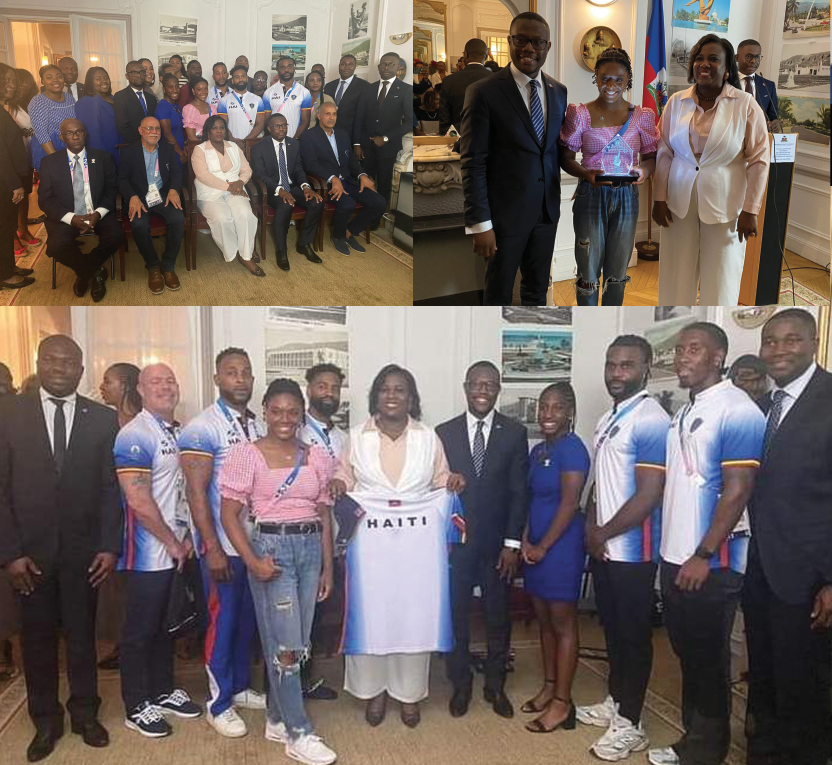 Une soirée à l’honneur des Olympiens haïtiens à l’Ambassade d’Haïti à Paris